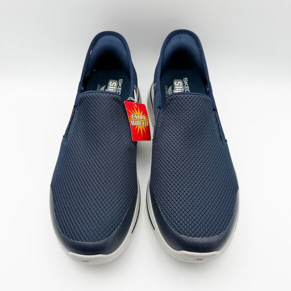 Skechers Mens Performance GO Walk Arch Fit Slip In Sneakers US 9.5 XW Blue NIB - Picture 8 of 13